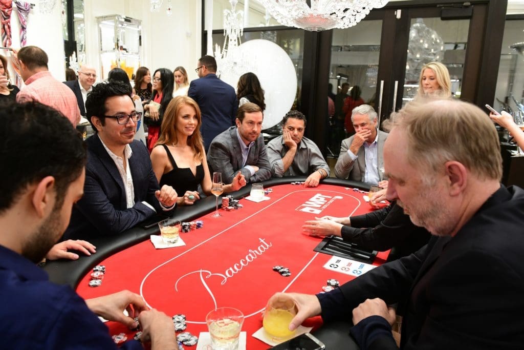 Baccarat poker party for Houston Professional Fire Fighters foundation