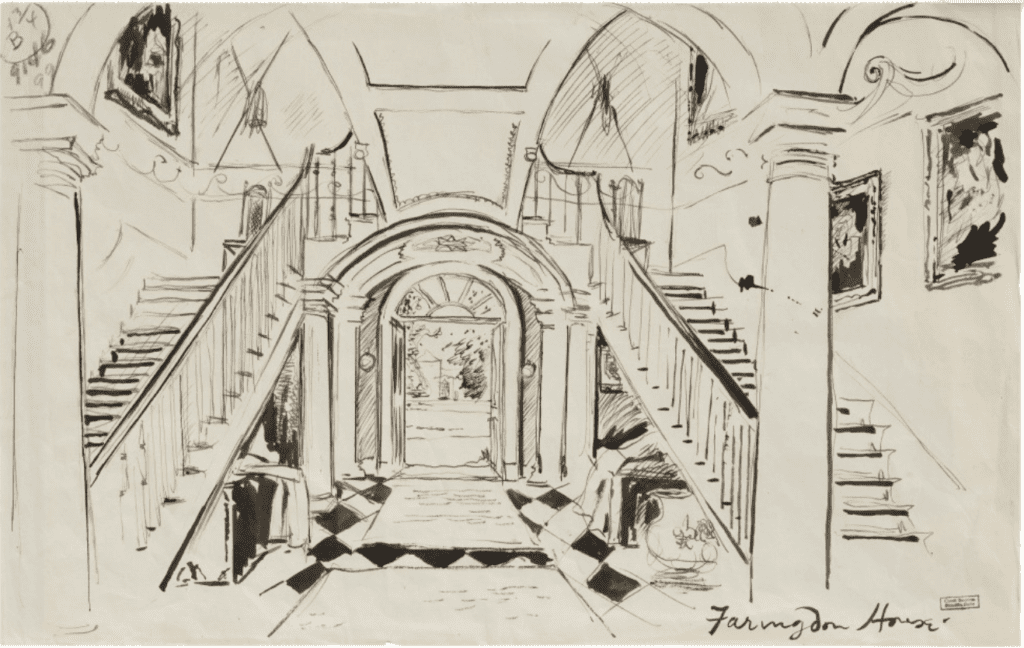 Cecil Beaton sketch from Martha Hyder's collection