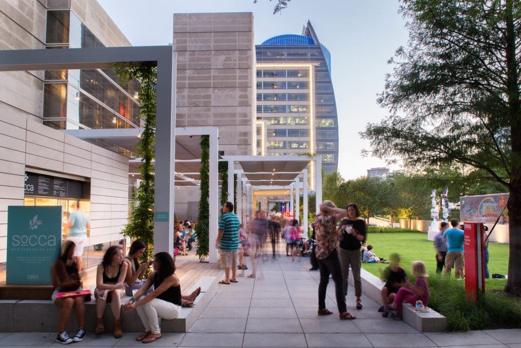 Winning Entry: Commercial Landscape Design, Eagle Family Plaza at the Dallas Museum of Art, Hocker Design Group