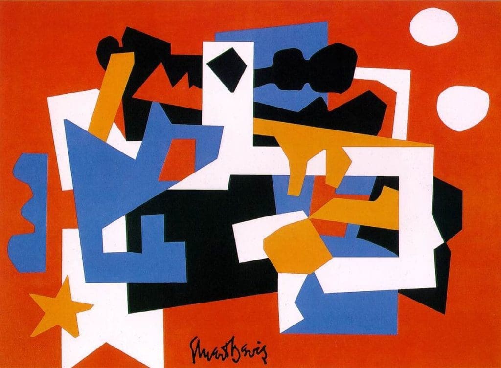 Stuart Davis's jazzy take on cubism, "Colonial Cubism," 1954, collection Walker Art Center, Minneapolis (© Estate of Stuart Davis/Licensed by VAGA, New York)
