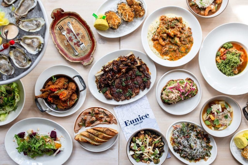 Eunice puts a unique European twist on Cajun-Creole cuisine. 