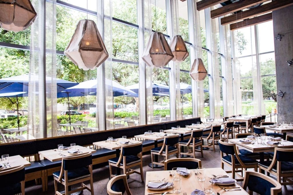 The interior is a mixture of Louisiana and Texas. 