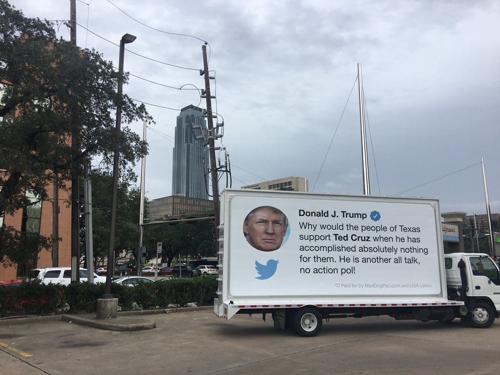 The truck is making the rounds across Texas. 