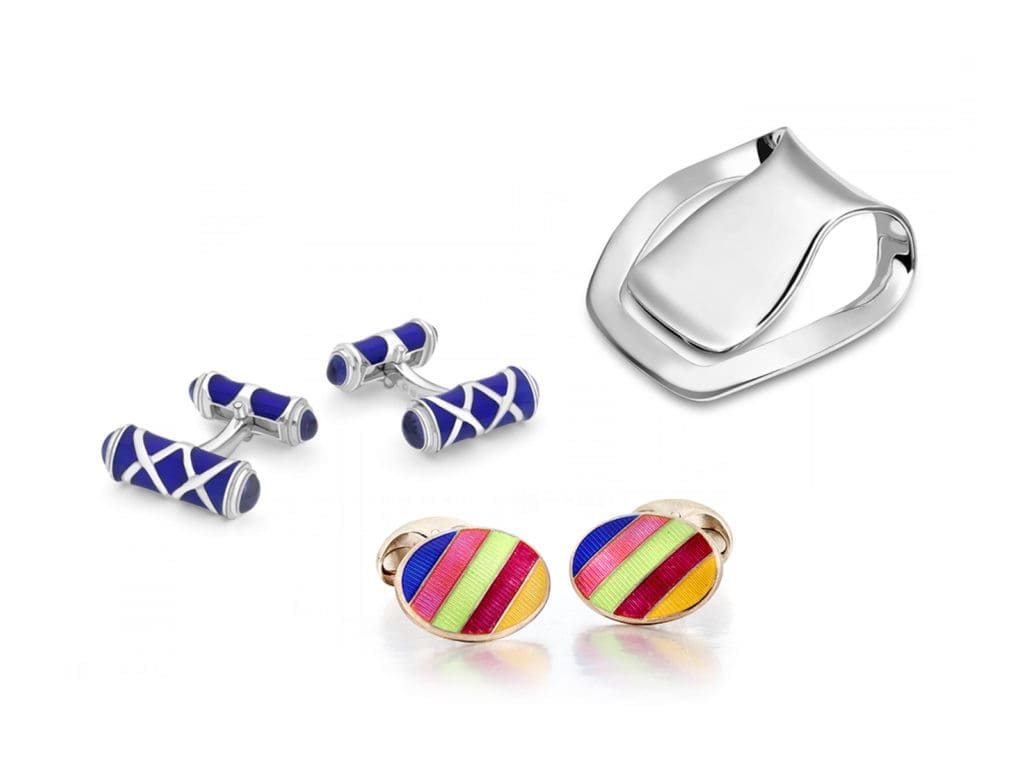 Classic cufflinks and accessories for men by Deakin & Francis, starting at $370