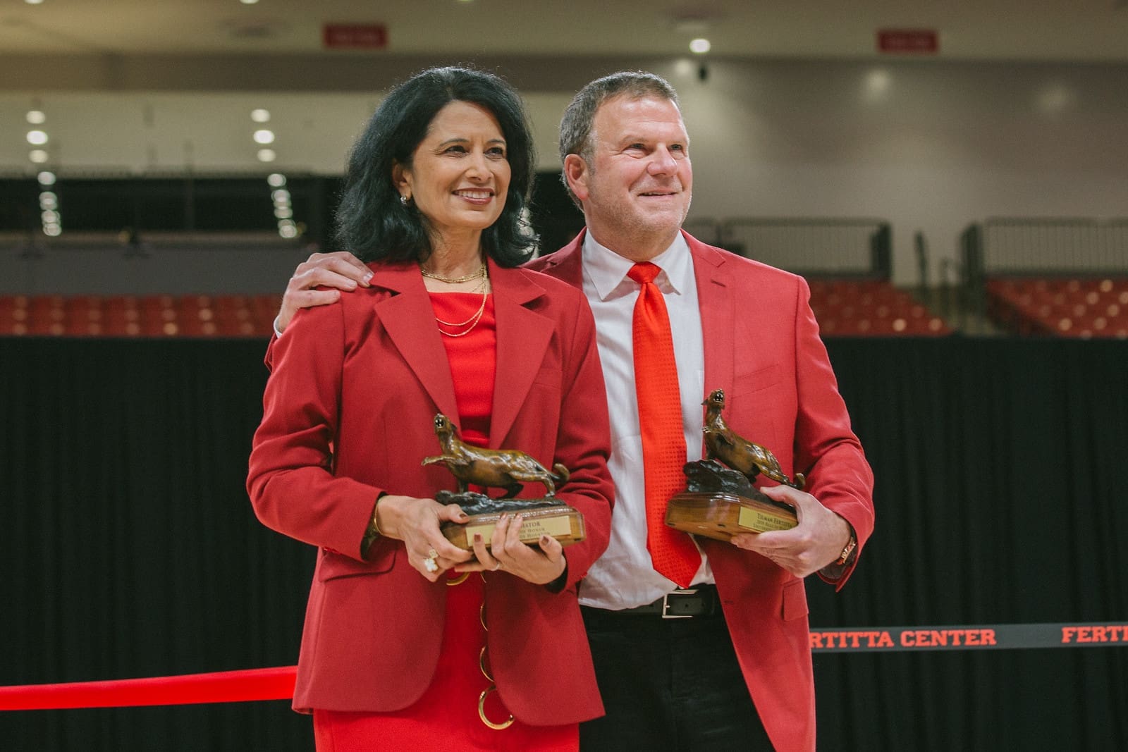 Renu Khator and Tilman Fertitta will help determine University of Houston's next ahtletic director. (Photo courtesy University of Houston.)