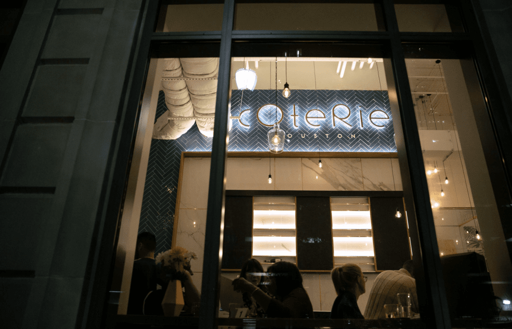 Coterie is on the bottom floor of Market Square Tower. 