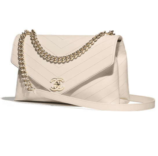 Chanel flap bag, calfskin & gold-tone metal, $4,400, available at Chanel boutiques