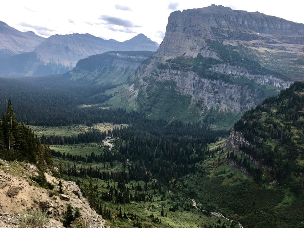 View from Going-to-the-Sun Road in Glacier National Park