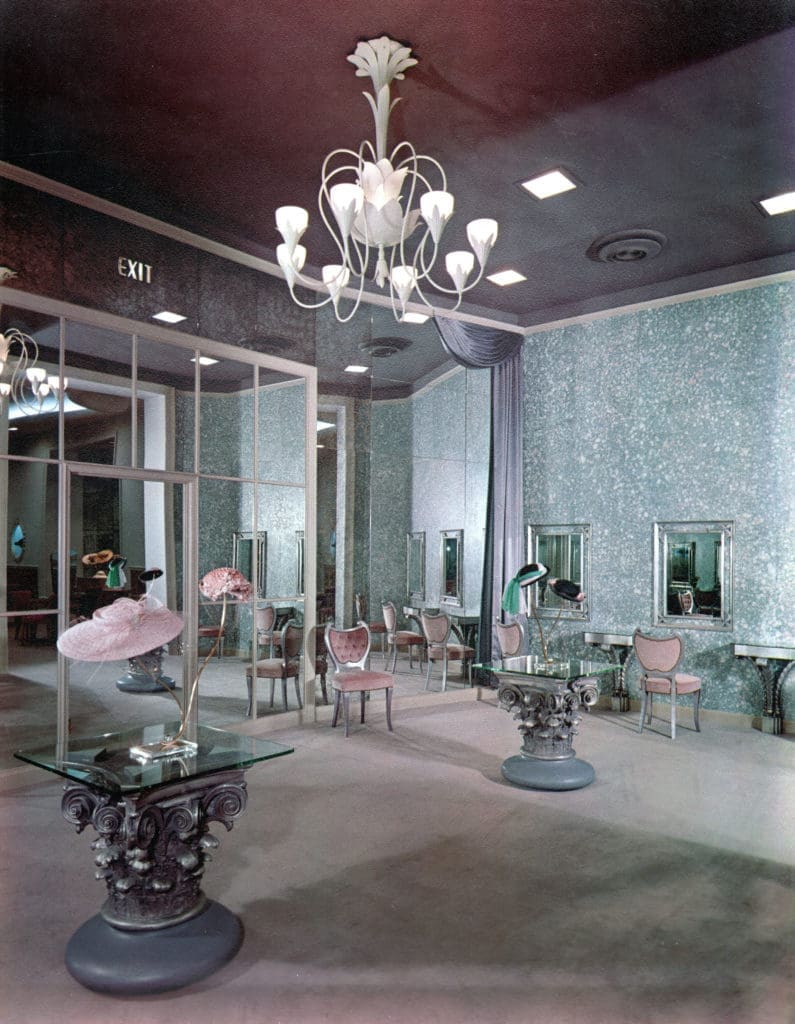 The Millinery Department employed clerks like the legendary Miss Josephine, who catered to affluent mid-century femmes. (Courtesy the Brochsteins Inc. Archive)