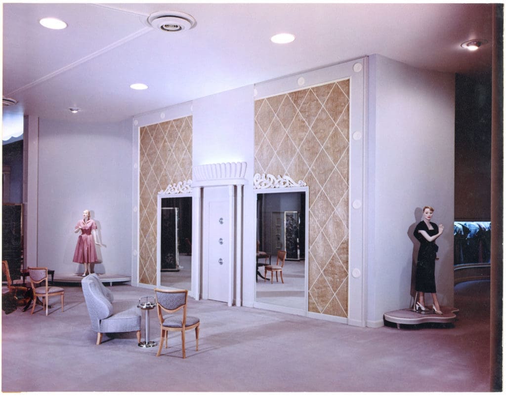 Dressing rooms provided a sense of theater. (Courtesy Houston Metropolitan Research Center, Houston Public Library, Alfred C. Finn Collection, MSS0019-1580)