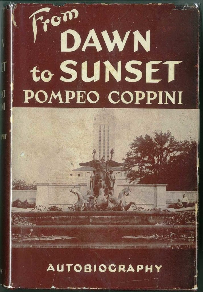 Pompeo Coppini's autobiography, "From Dawn to Sunset," published 1949