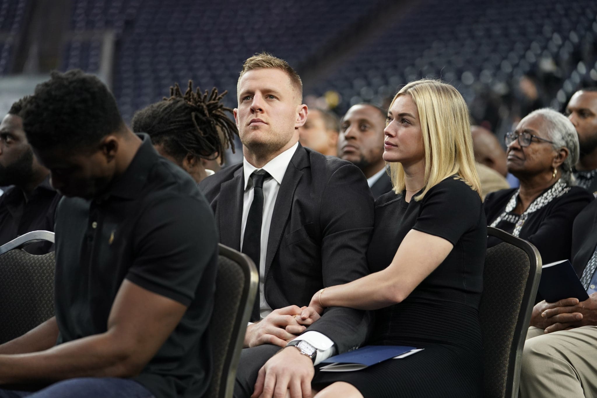 J.J. Watt and his girlfriend, Houston Dash Kealia Ohai