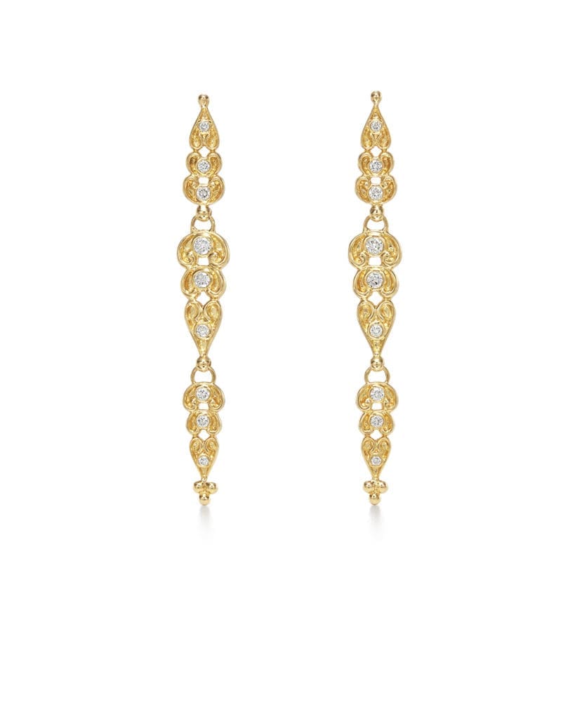 18K Dynasty Drop Earrings