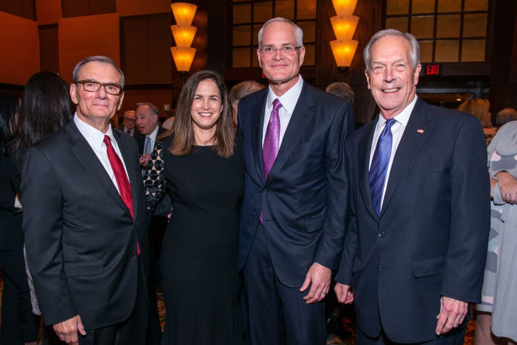 CBS newsman, Bob Schieffer interviews Secretary of State Rex Tillerson at MD Anderson's Conversation with a Living Legend at Hilton Americas Houston on December 6, 2018
