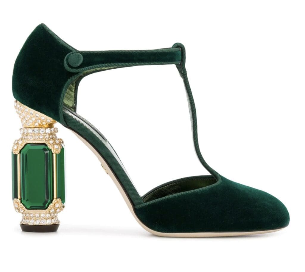 Dolce and Gabbana Crystal Embellished Pump