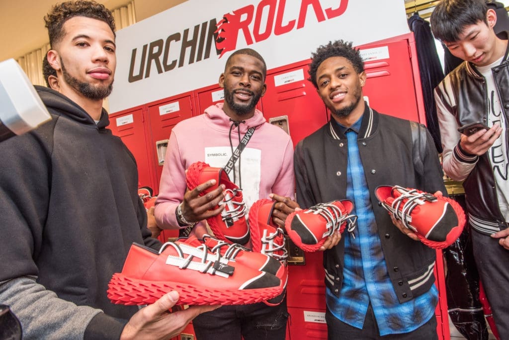 Michael Carter Williams, P.J. Tucker, Brandon Knight and Zhou Qi