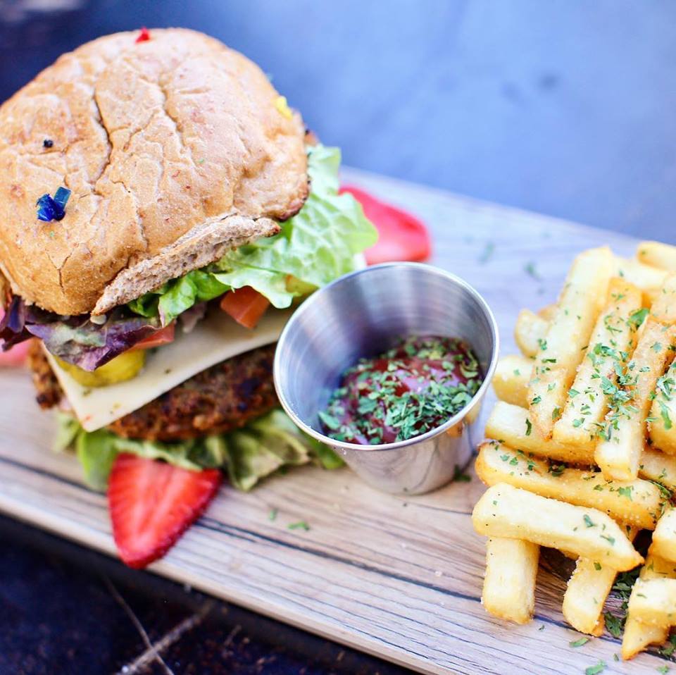 Lindiana's Southern Vegan Kitchen makes one mean plant-based burger. 
