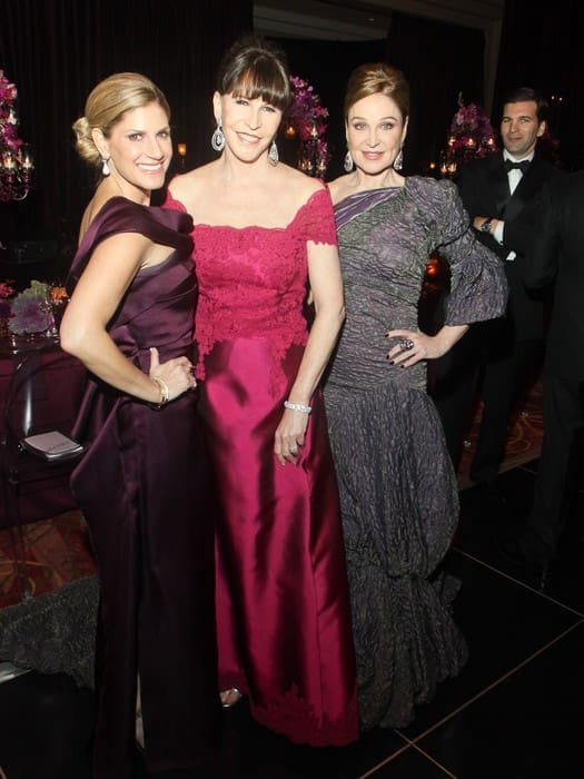 Houston Ballet Ball 2012 chairs Greggory Burk and Becca Cason Thrash flank gala honoree Shelby Hodge. (Photo by Fulton Davenport)