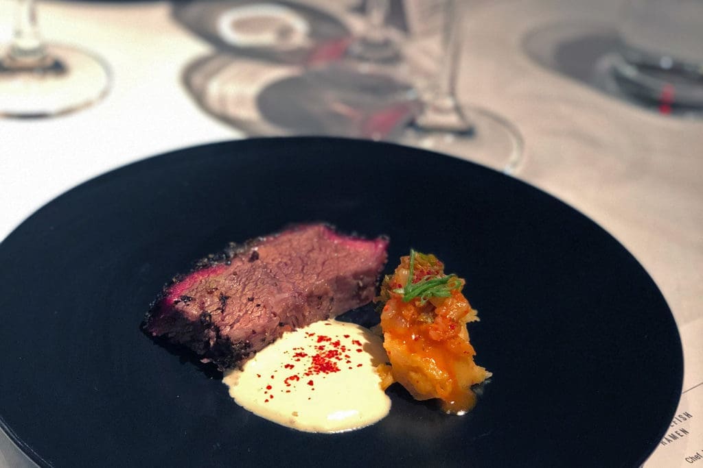 Chef Austin Simmons' shortribs with octopus.