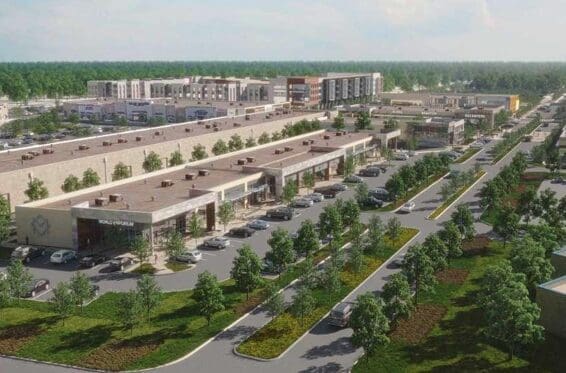 The development includes a 175,000-square-foot retail space. 