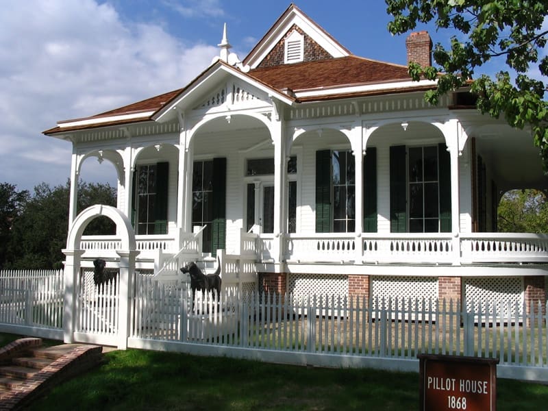 The 1868 Pillot House was built for a French immigrant who moved from New York City to the Republic of Texas in 1837.
