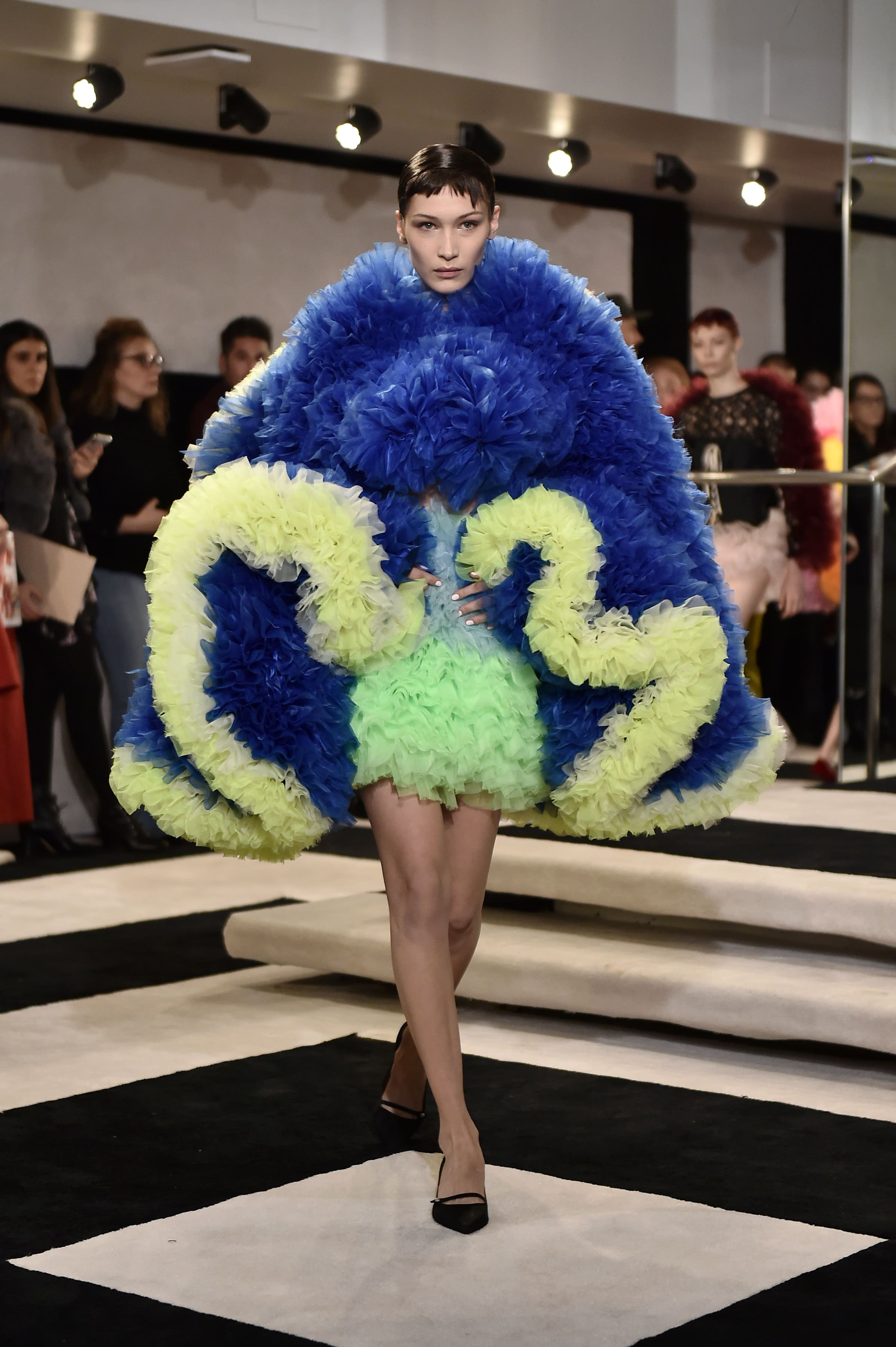 NEW YORK, NY - FEBRUARY 08:  Bella Hadid walks the runway for the Tomo Koizumi fashion show during New York Fashion Week at Marc Jacobs Madison on February 8, 2019 in New York City.  (Photo by Steven Ferdman/Getty Images) (Photo by Steven Ferdman/Getty Images)