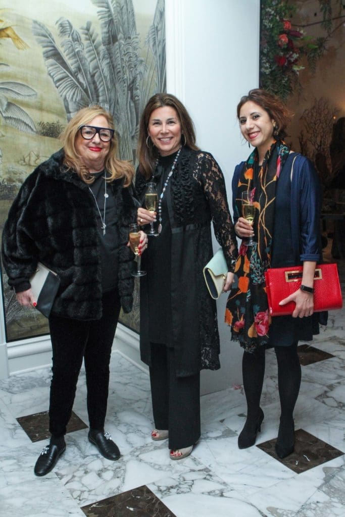 Barbara Davis, Alina Hernandez, Aida Eltorie at Moxie. (Photo by Chris P. Bachman)