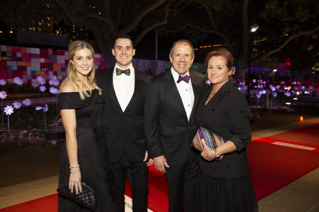Courtney & Richard Campo, Ric & Mo Campo at Discovery Green's Gala on the Green  (Photo by Jenny Antill Clifton)
