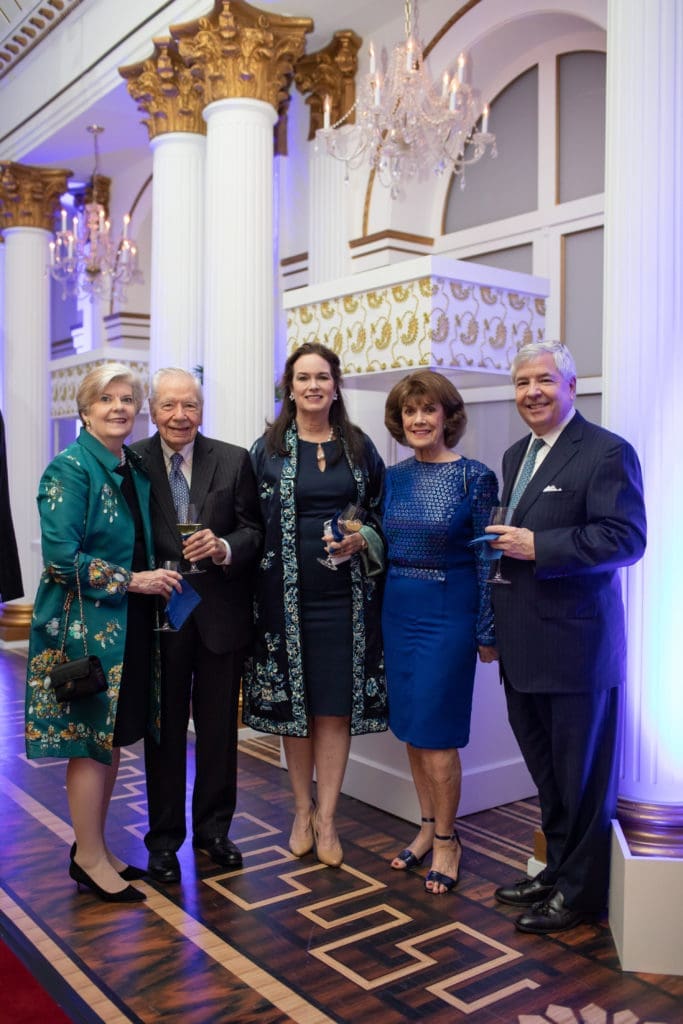 Terri Lacy, Wally Wilson, Missy Kilroy, Jeanie Kilroy Wilson and Jim Baird at the Houston Museum of Natural Science Siren of Serendip reveal