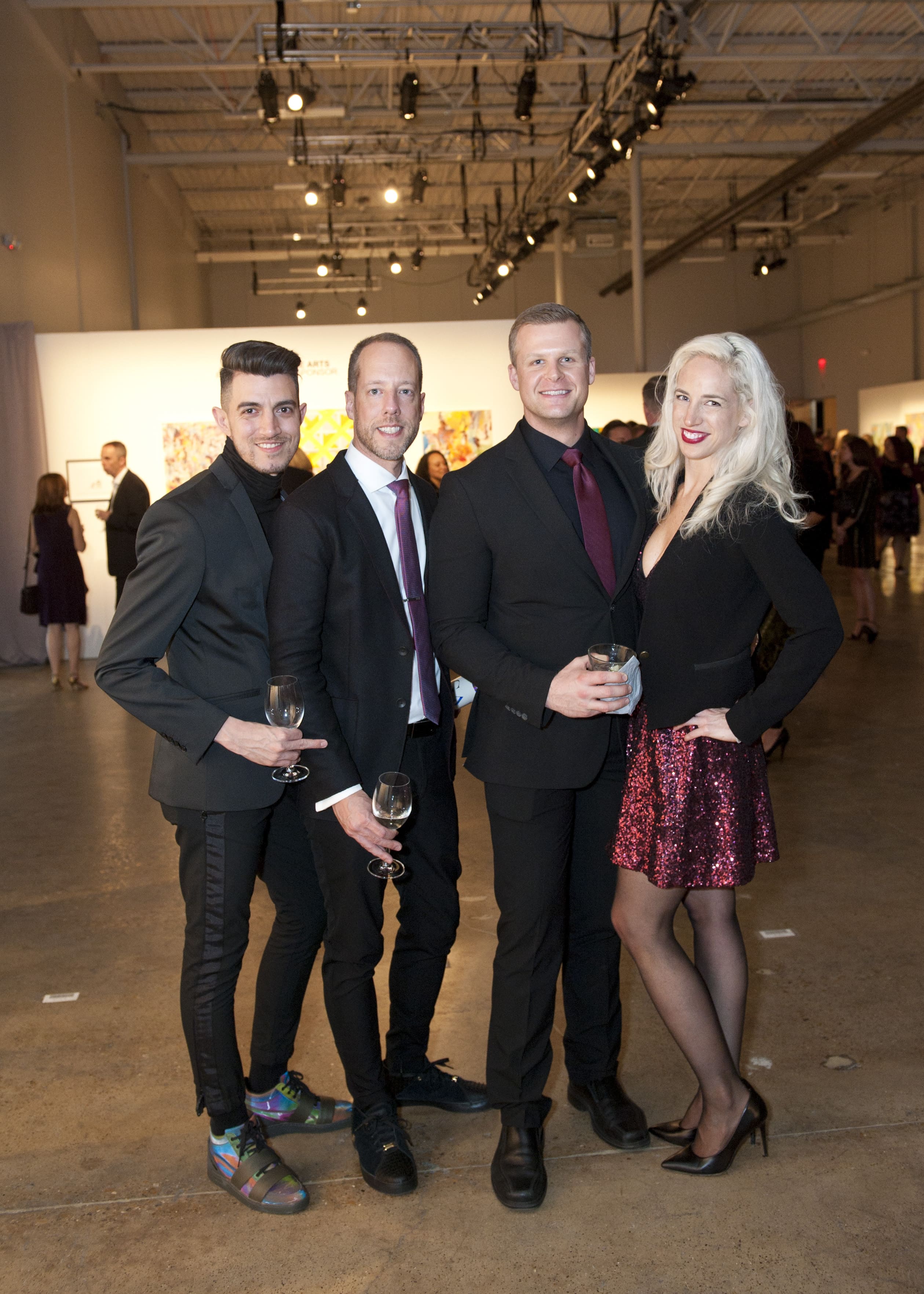 David Simmons Medina, Alan Simmons, Benjamin Haut, Rosa Langley (Photo by Tamytha Cameron.)