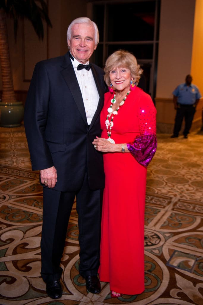 Gerald & Susanne Sullivan celebrate the Knights of Momus Fiesta de Momus at The Grand 1894 Opera House in Galveston. (Photo by Michelle Watson/CatchlightGroup.com)