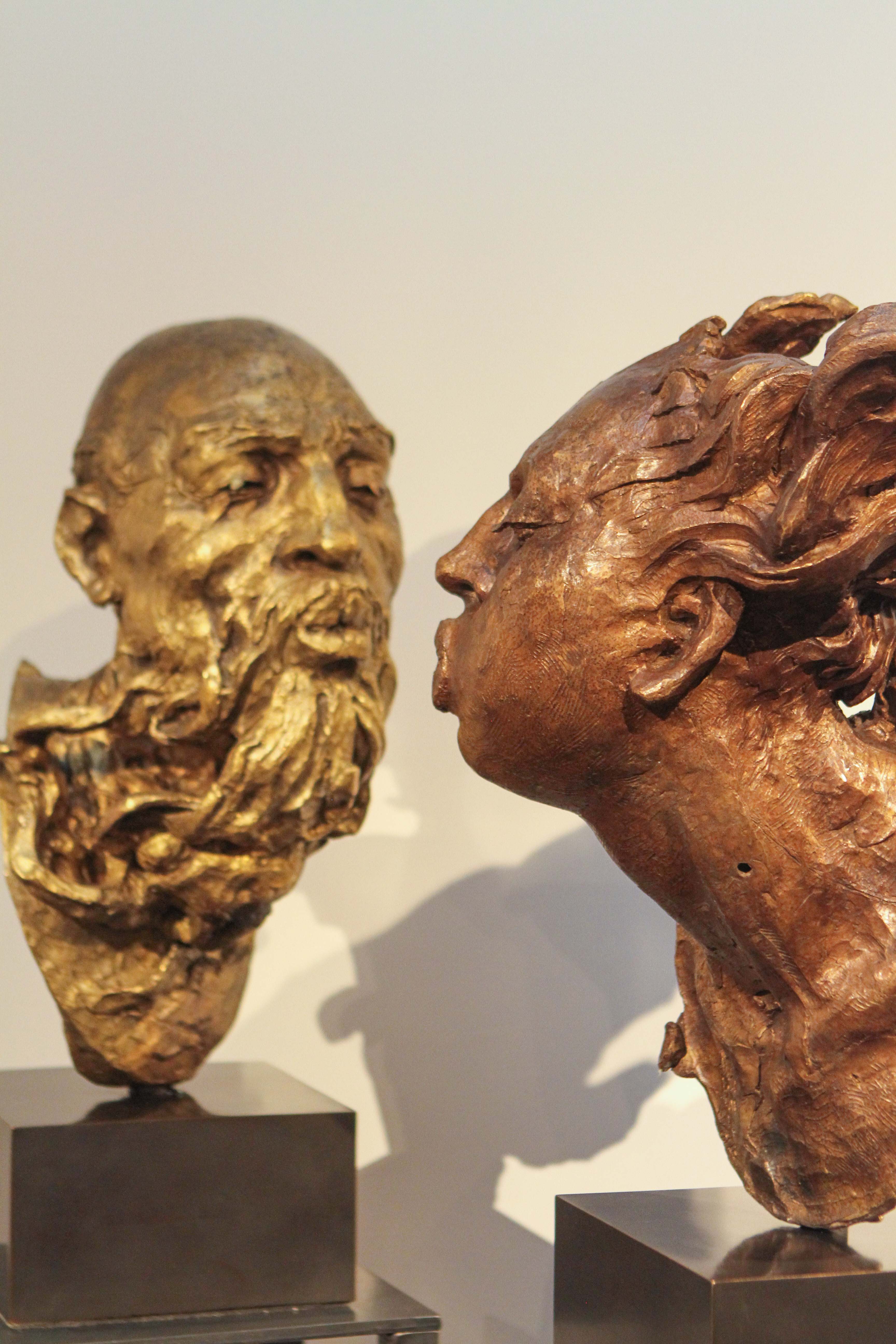 Marín's bronzes dialogue with one another. (Photo by Chris P. Bachman)