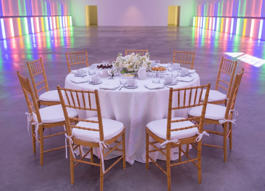 Awaiting tea guests (Photo by Allyson Huntsman)
