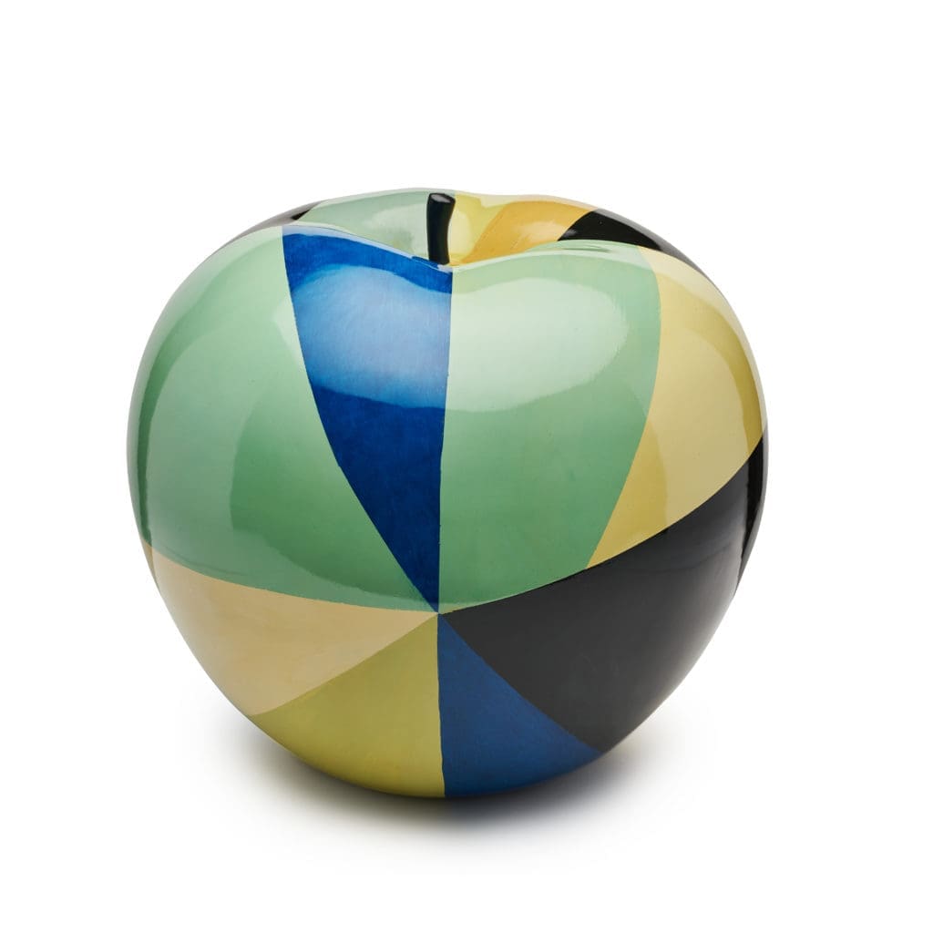 Architectural Digest AD100 designer Miles Redd lacquered on his Schumacher Cubist pattern.