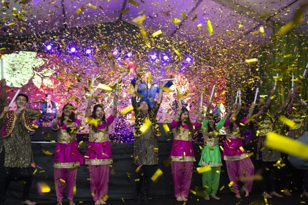NAACH Houston Bollywood dancers perform at Discovery Green's Gala on the Green (Photo by Jenny Antill Clifton)
