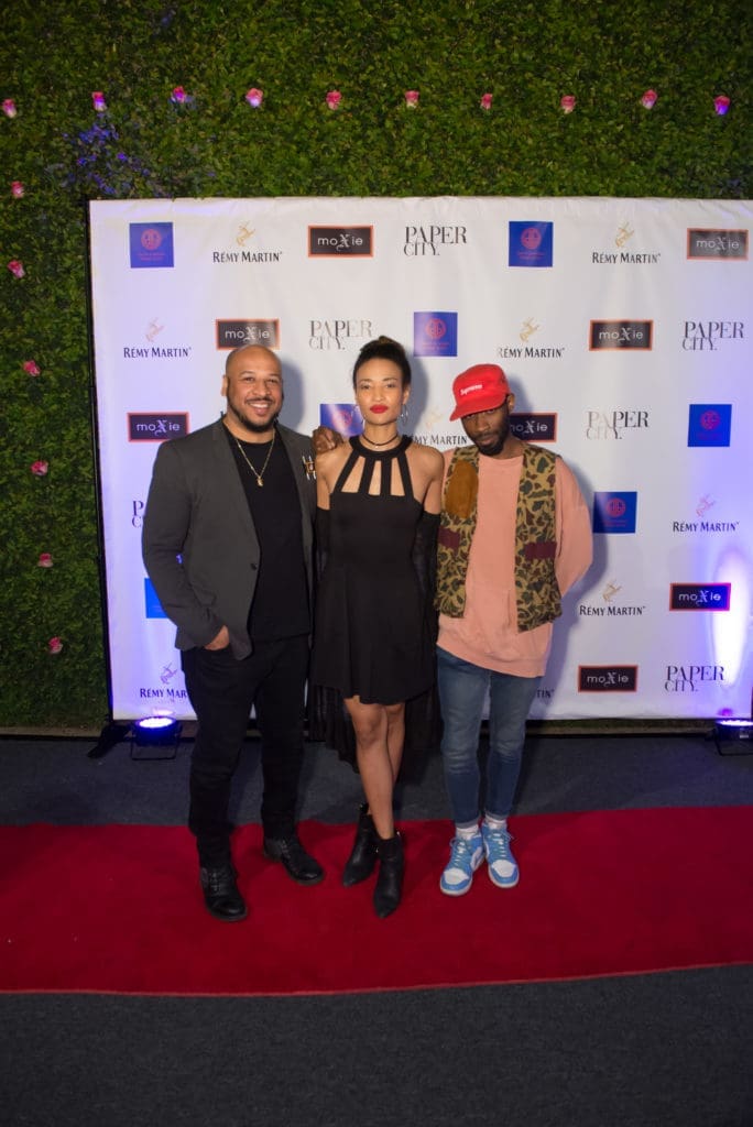 Robert Hodge, India Lovejoy, Tyler Deauvea at Moxie. (Photo by Emile C. Browne)