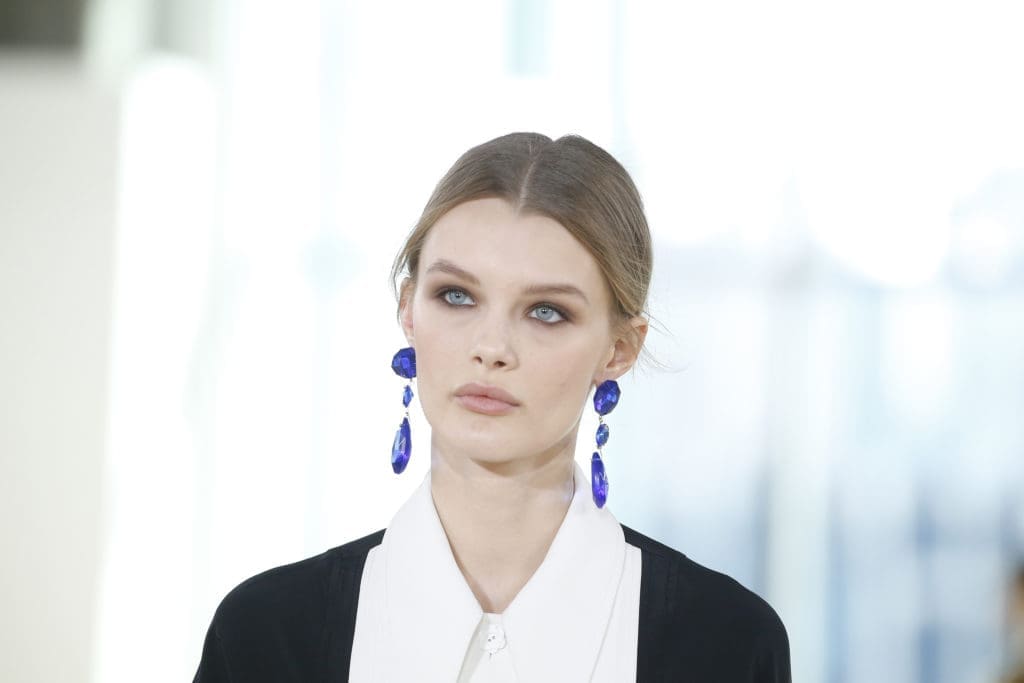 Tory Burch cut glass chandelier earrings are influenced by the designer's interest in Black Mountain College. (Photo by Tory Burch)