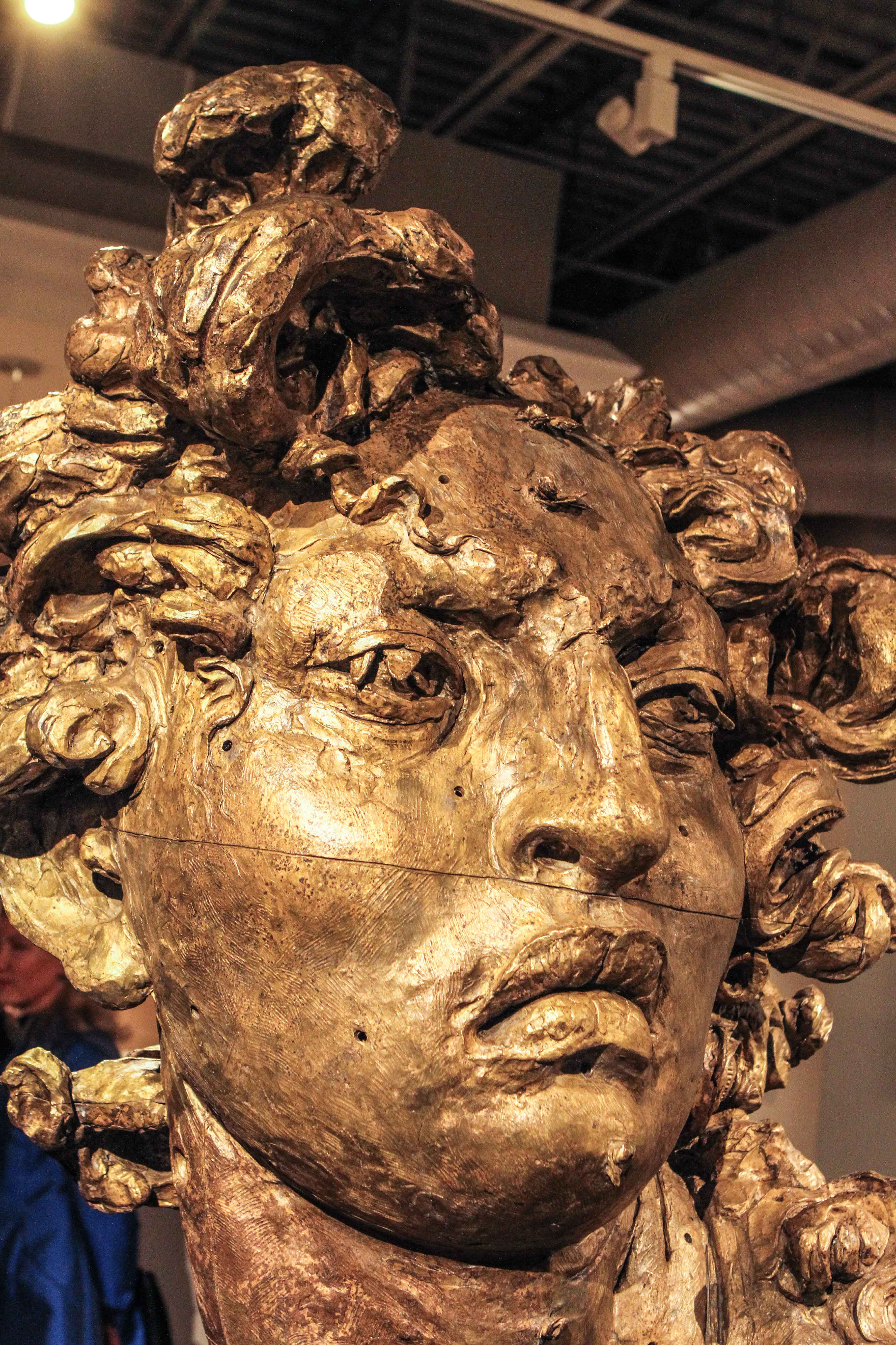 The Baroque surfaces of this bronze began with a clay maquette (Photo by Chris P. Bachman)