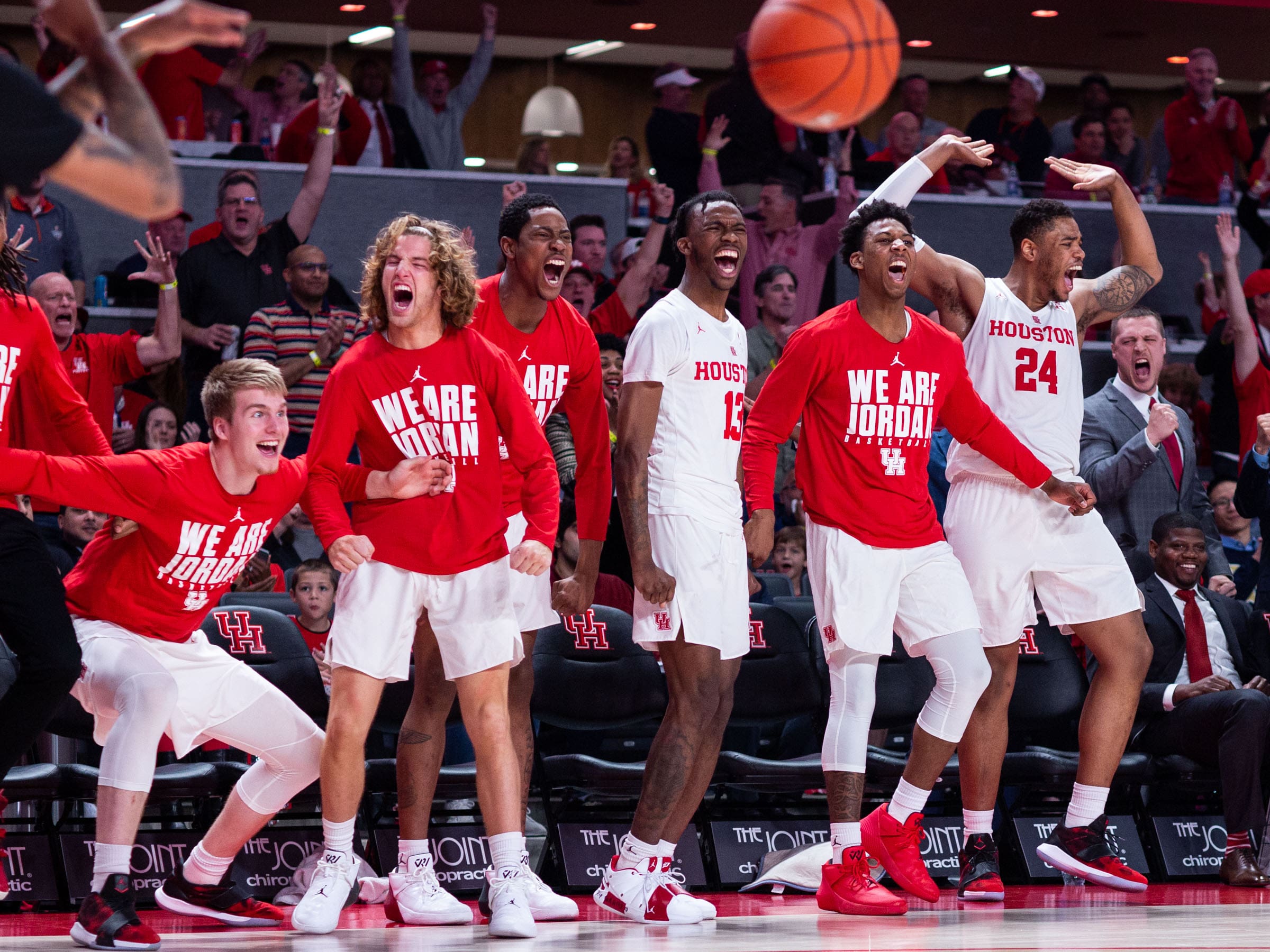 University of Houston's bench certainly brings it.