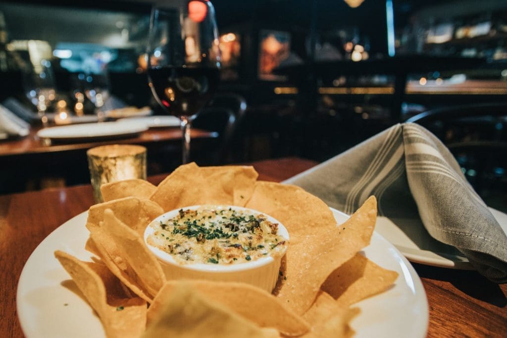 Start with the Artichoke Spin Dip at Alamo Club.