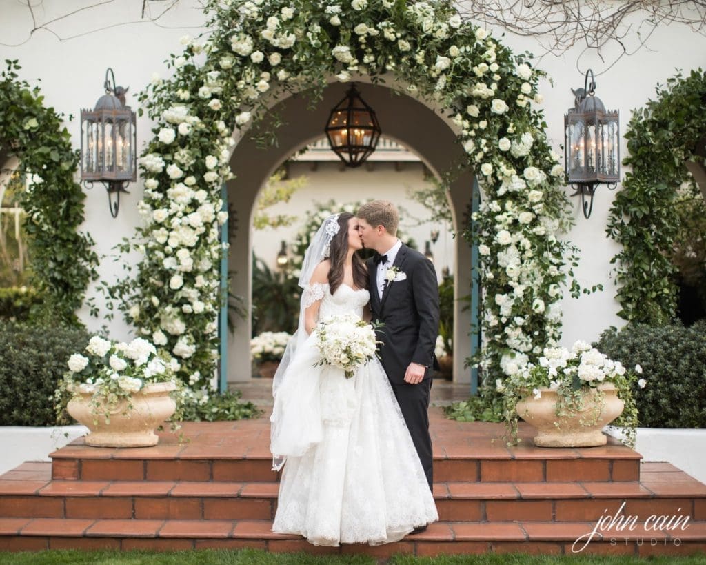 Haley and Trevor Tamlyn celebrated their reception at her stunning childhood home. (Photo by John Cain Photography)