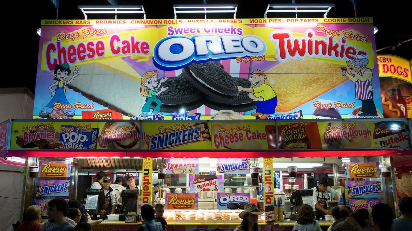 Houston rodeo food stand