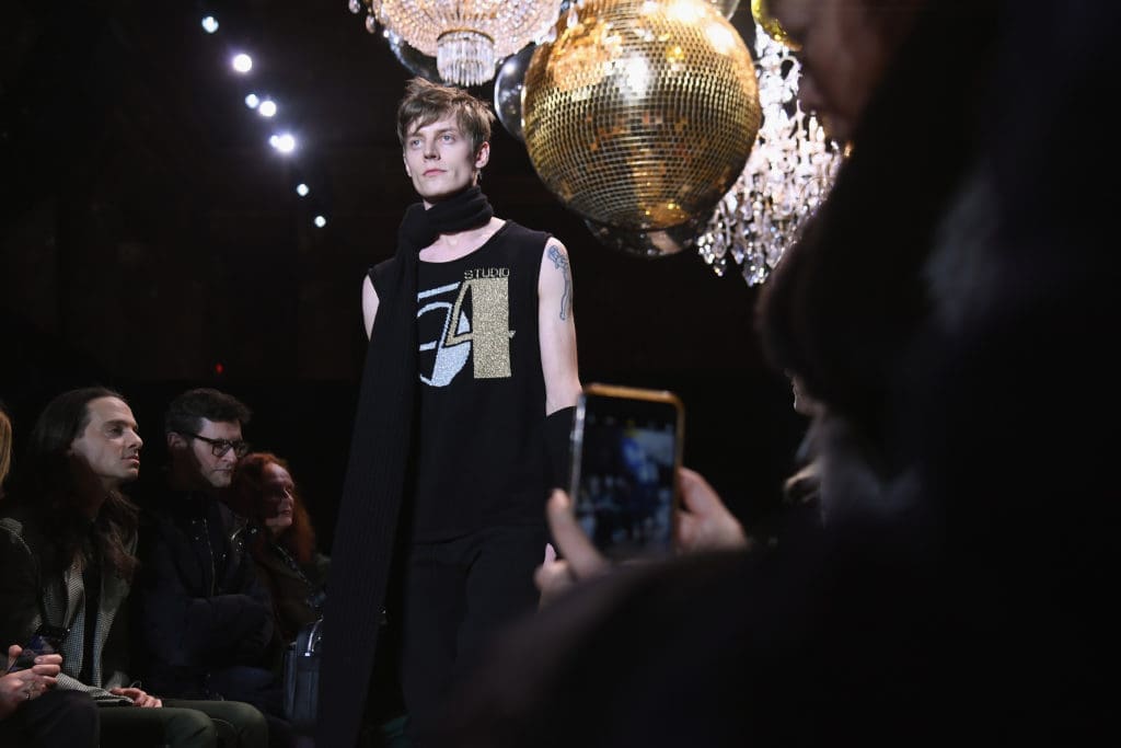 The Michael Kors Collection fall 2019 runway show paid homage to Studio 54. (Photo by Nicholas Hunt/Getty Images for Michael Kors)