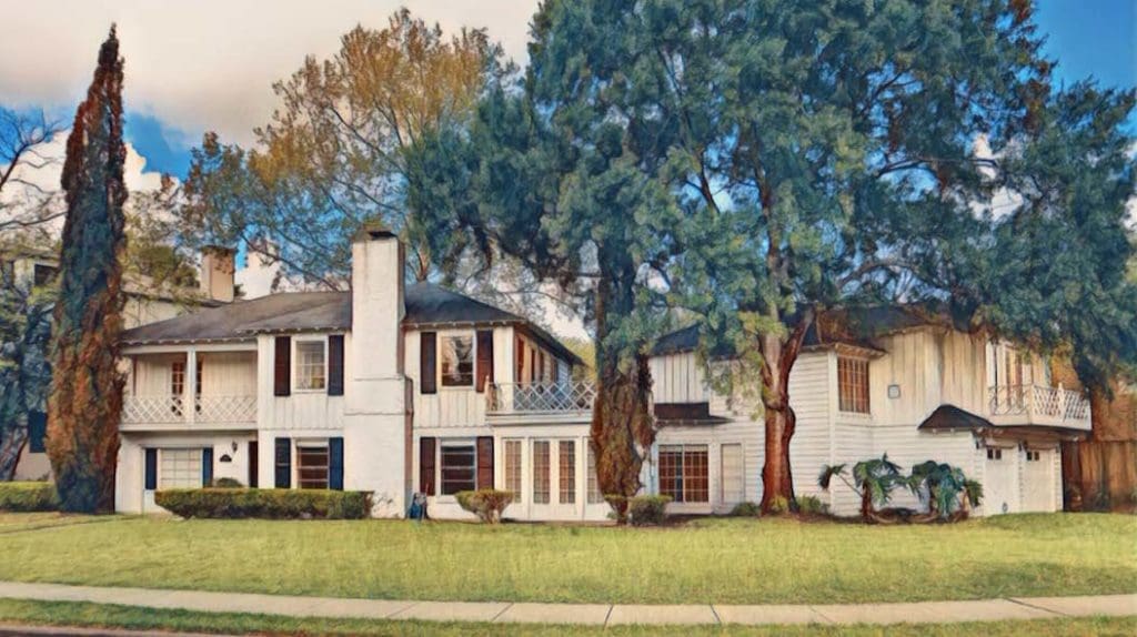 The original home at 3702 Georgetown