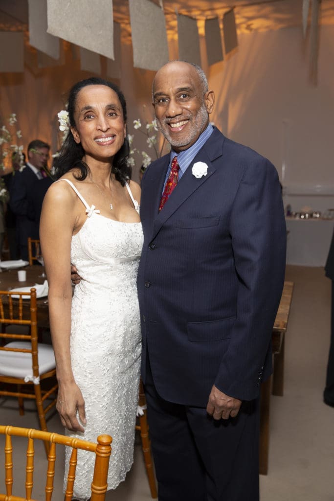 Alison Leland, Gerald Smith at Studio Menil's Paper Ball (Photo by Jenny Antill Clifton)