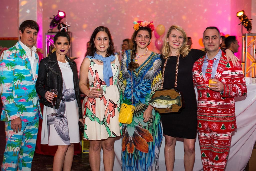 This Houston Art Bash Brought Hawaii, Flamingos and Pop Into Play