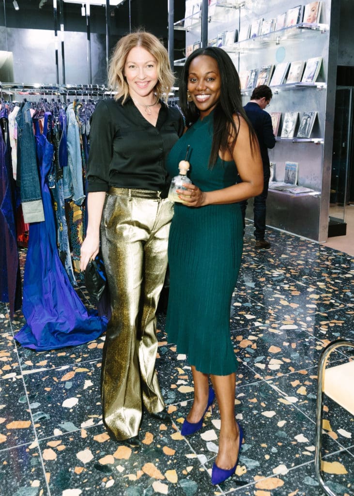 Jeny Bania, Bea Arthur at the Forty Five Ten opening in Manhattan's Hudson Yards. (Photo by Yvonne Tnt/BFA.com)
