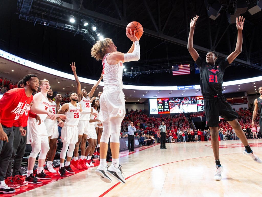 University of Houston senior Landon Goesling doesn't play a ton, but he's an impact player at practice. (Photo by F. Carter Smith)
