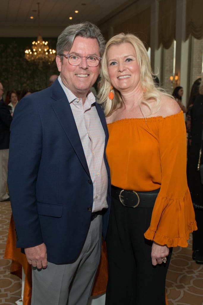 Chuck & Tamara Harris at the University of Texas annual Texas Exes scholarship dinner at River Oaks Country Club.  (Photo by Jacob Power)