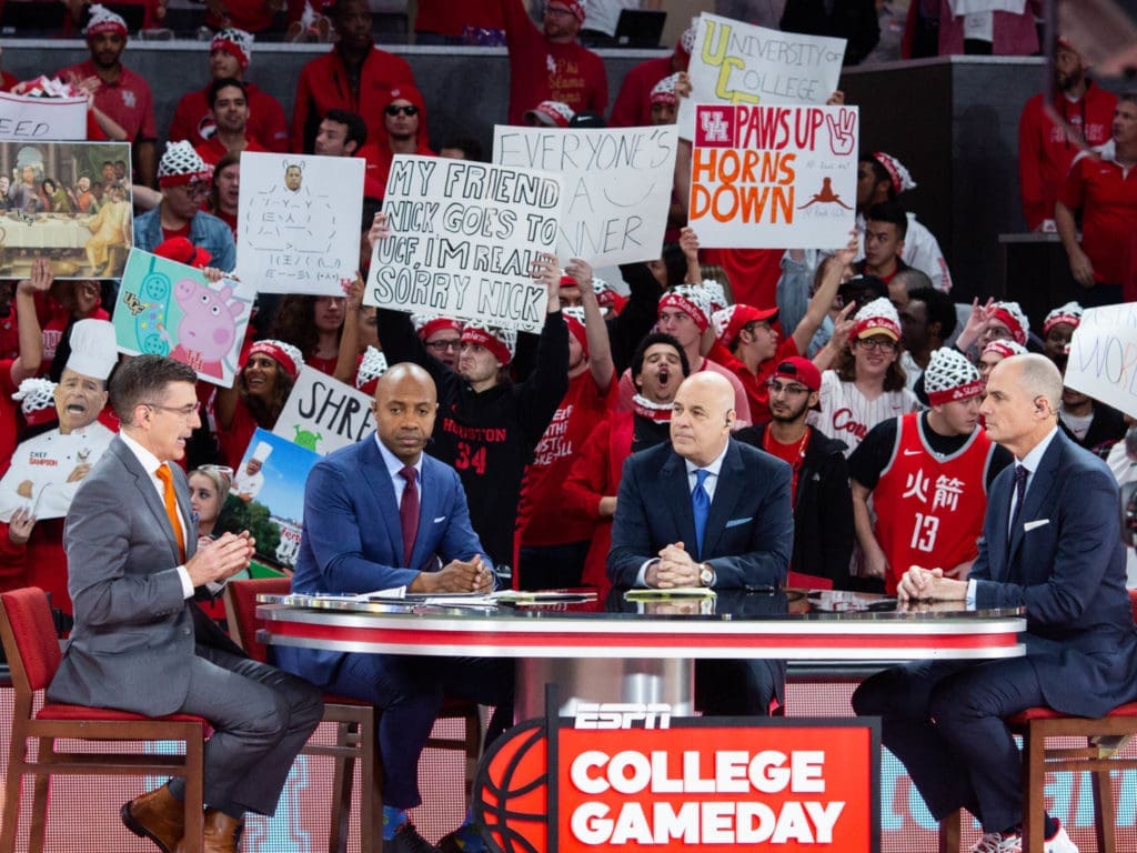 ESPN's College GameDay is bringing the national spotlight to UH. (Photo by F. Carter Smith)